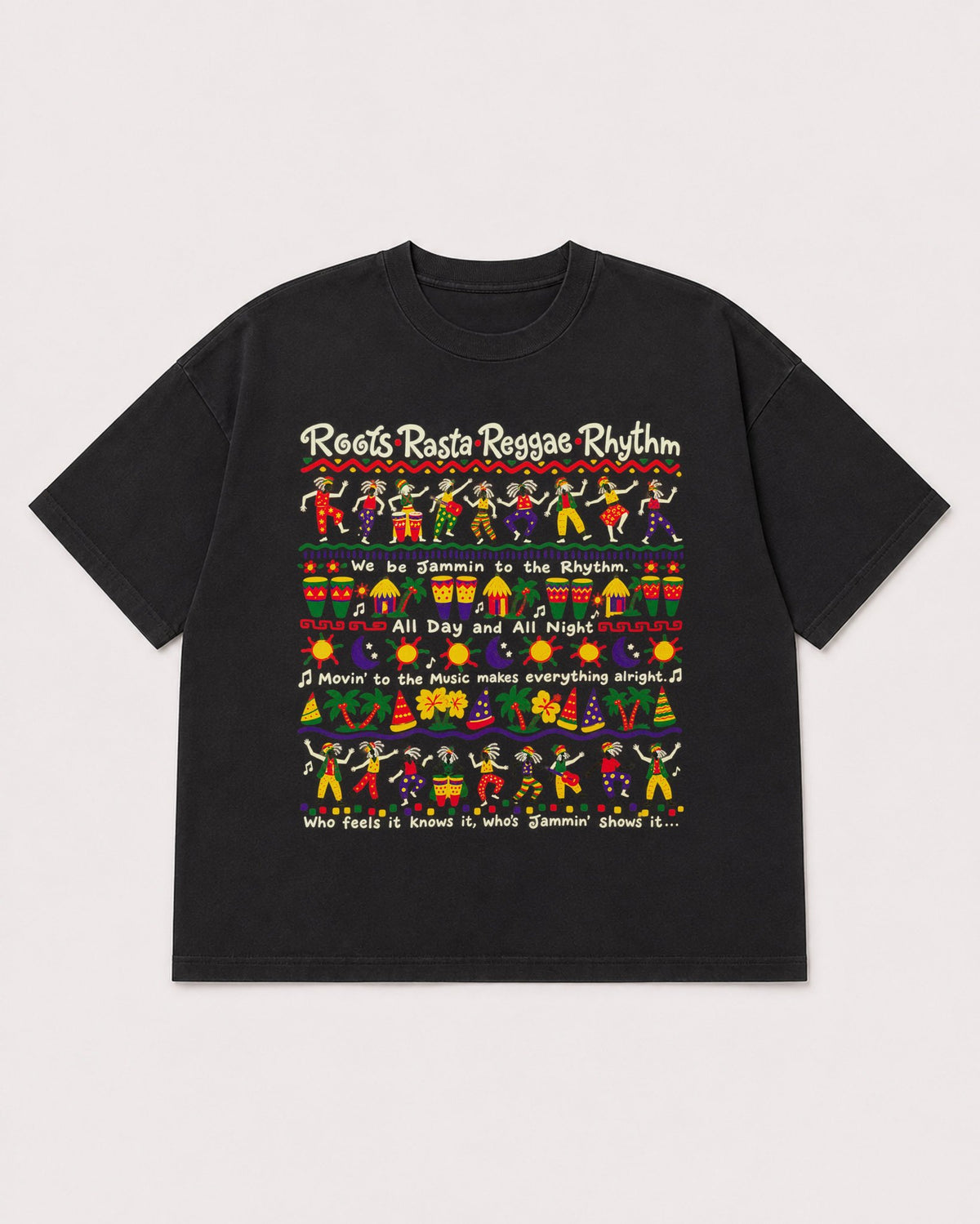 Mockup Boxy Heavyweight Tee Black product