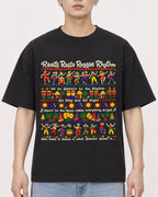 Mockup Boxy Heavyweight Tee Black male close-up 01