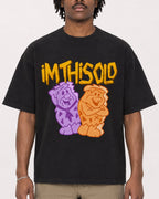 Mockup Boxy Heavyweight Tee Black male close-up 04