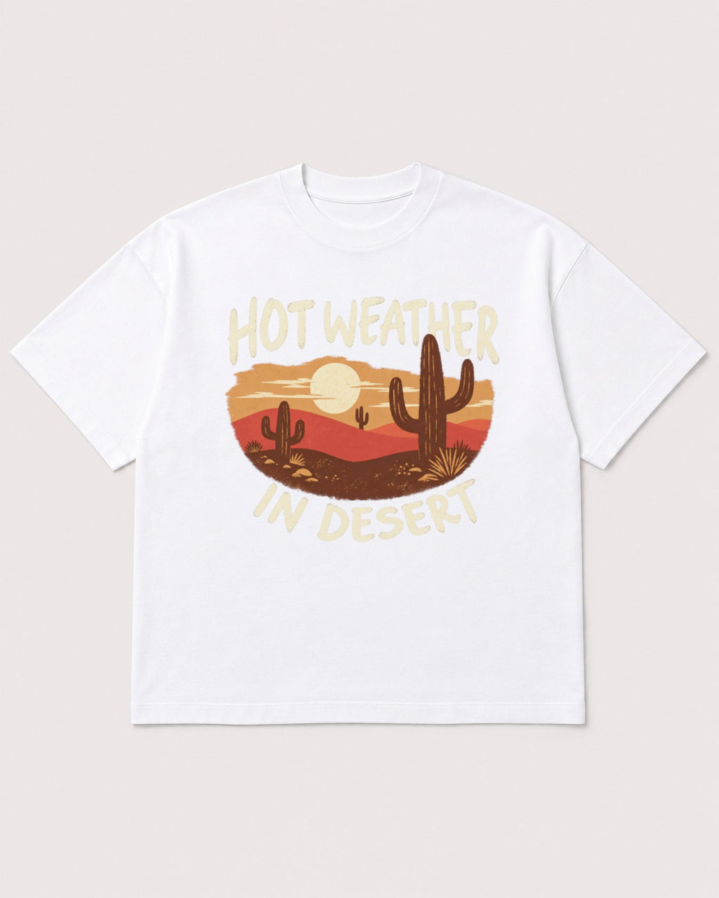 Mockup Boxy Heavyweight Tee White product