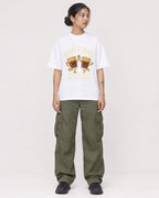 Mockup Boxy Heavyweight Tee White female full-body 12