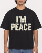 Mockup Boxy Heavyweight Tee Black male close-up 26