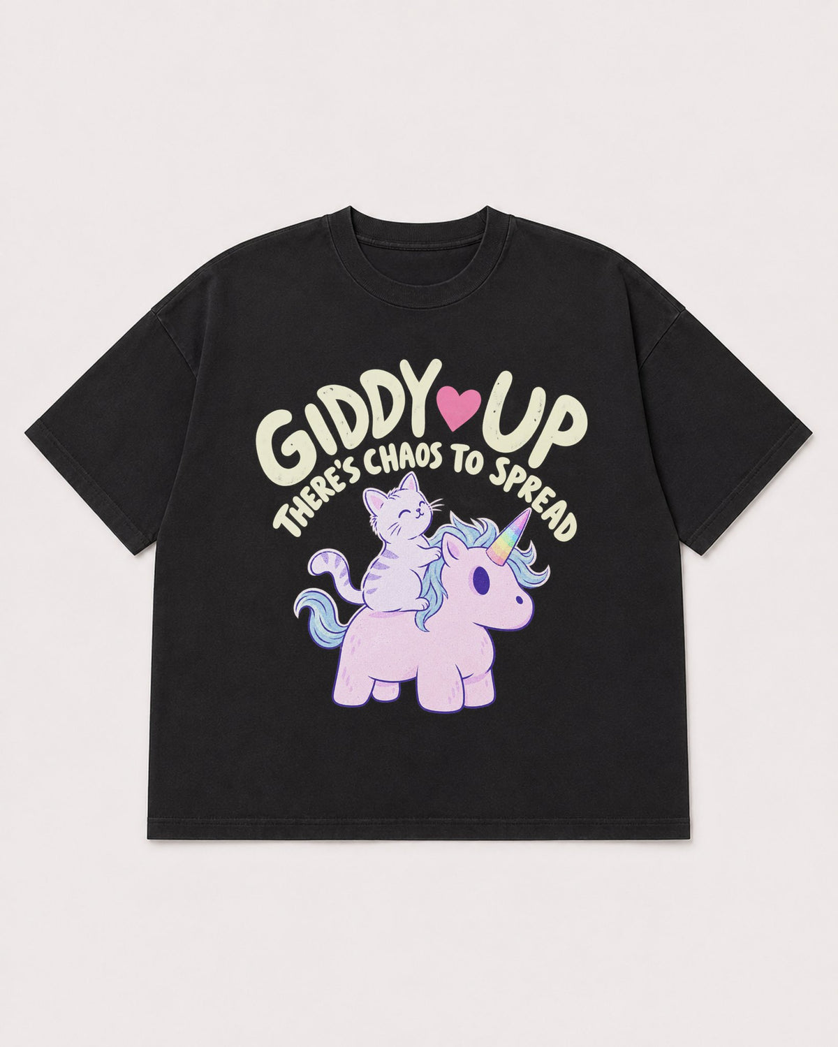 Mockup Boxy Heavyweight Tee Black product
