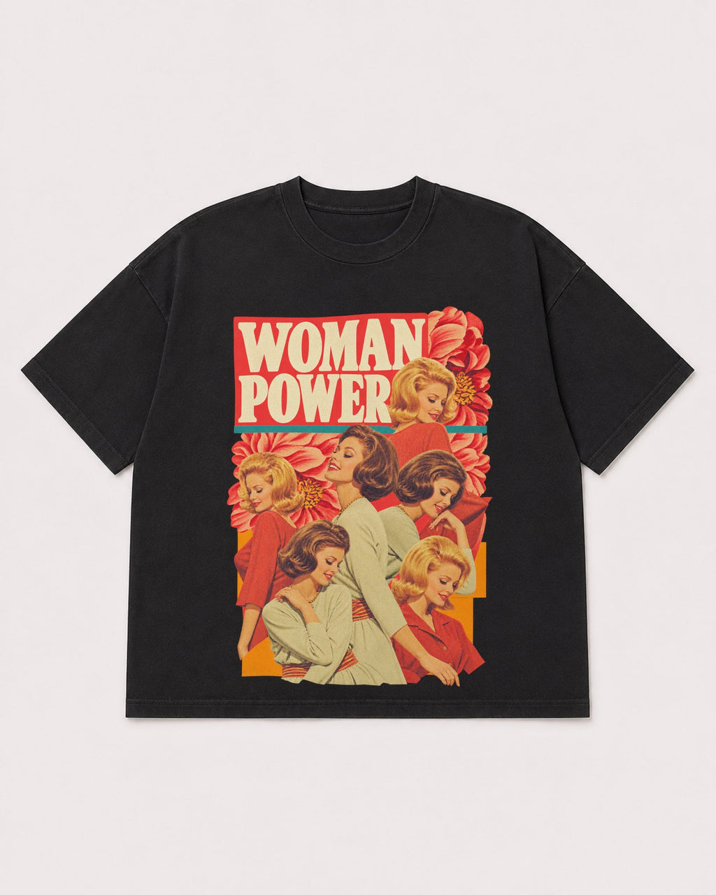 Mockup Boxy Heavyweight Tee Black product