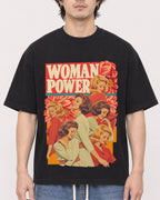 Mockup Boxy Heavyweight Tee Black male close-up 03