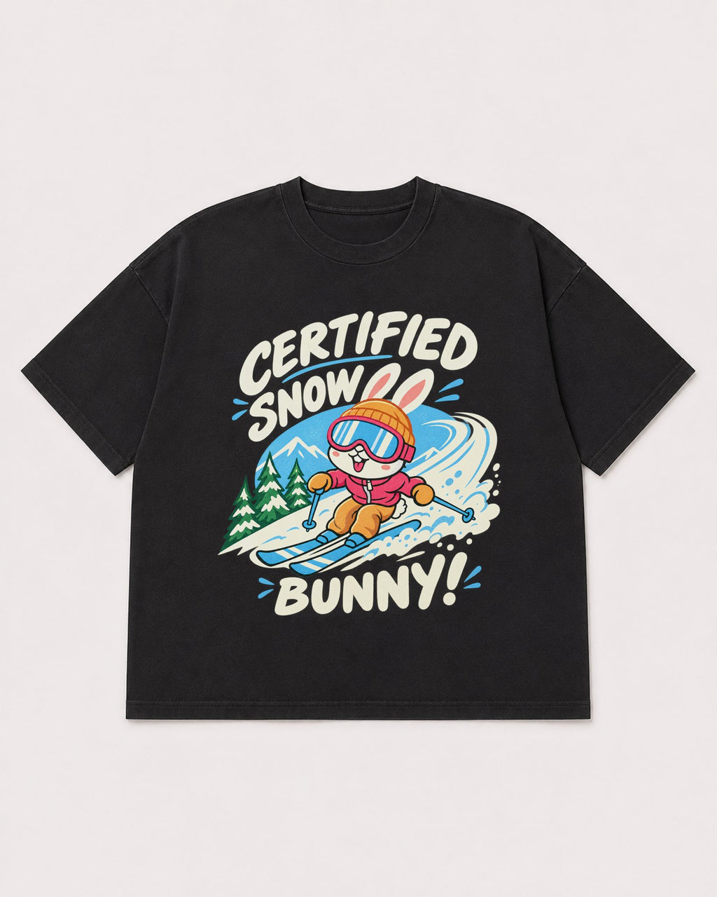 Mockup Boxy Heavyweight Tee Black product