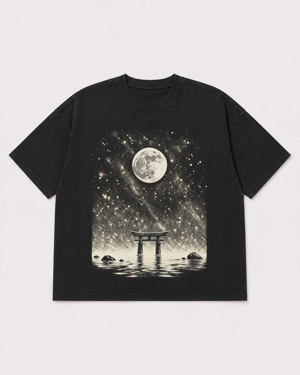 Mockup Boxy Heavyweight Tee Black product