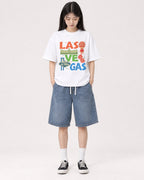 Mockup Boxy Heavyweight Tee White female full-body 01