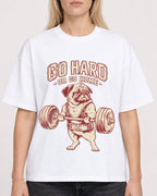 Mockup Boxy Heavyweight Tee White female close-up 08