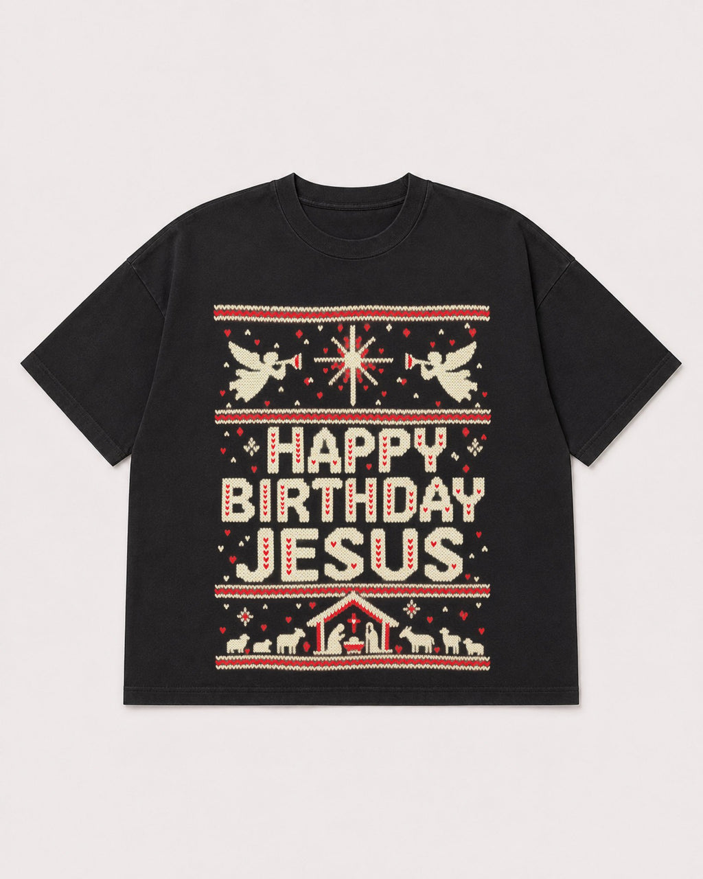 Mockup Boxy Heavyweight Tee Black product