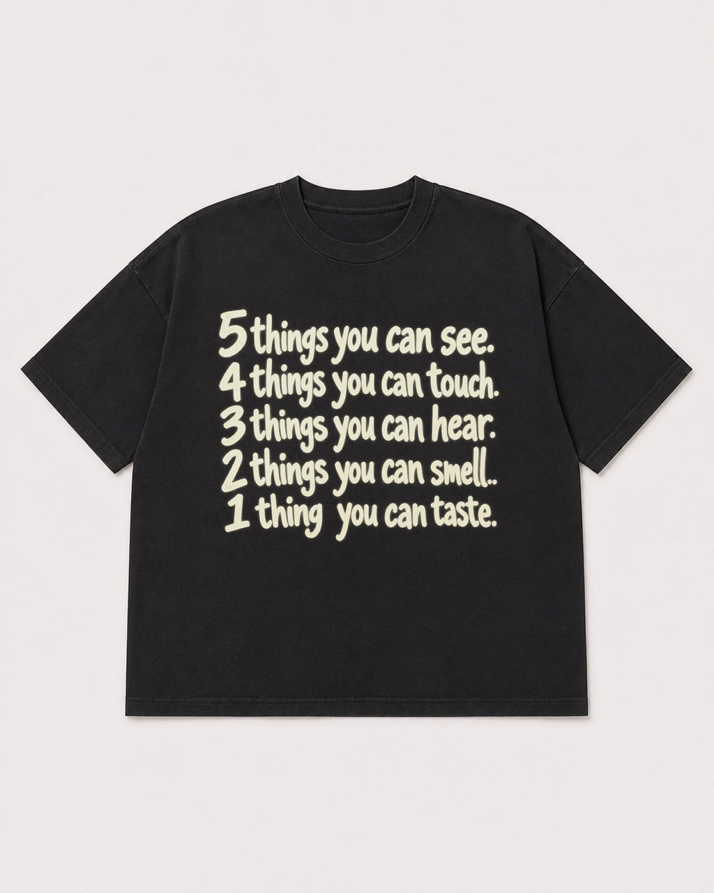 Mockup Boxy Heavyweight Tee Black product
