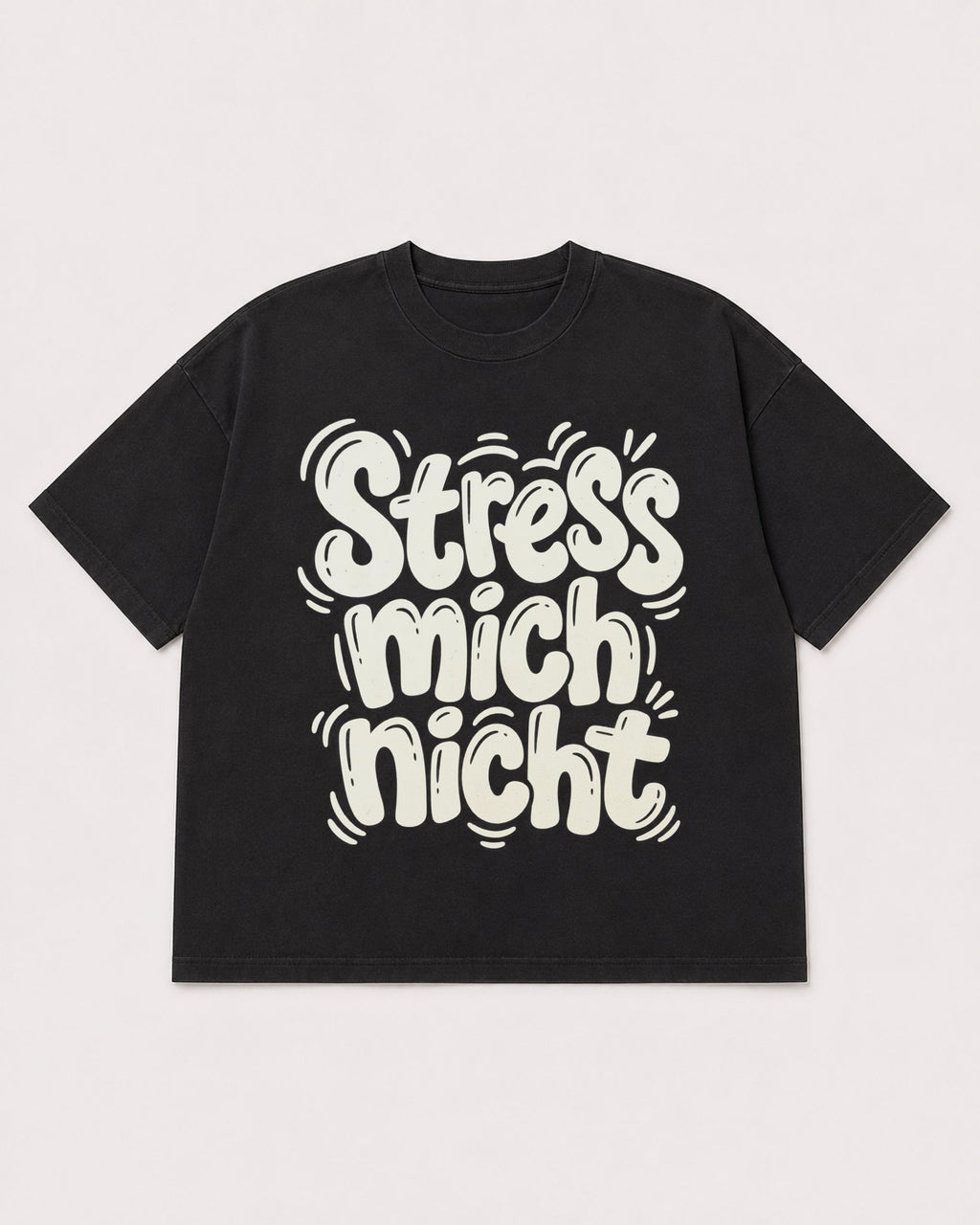 Mockup Boxy Heavyweight Tee Black product