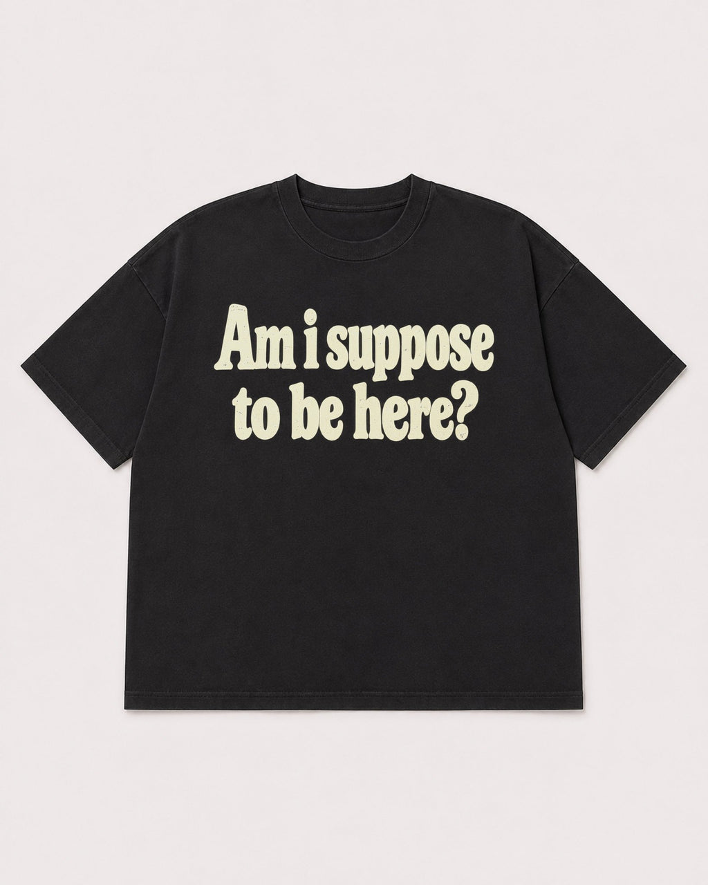 Mockup Boxy Heavyweight Tee Black product