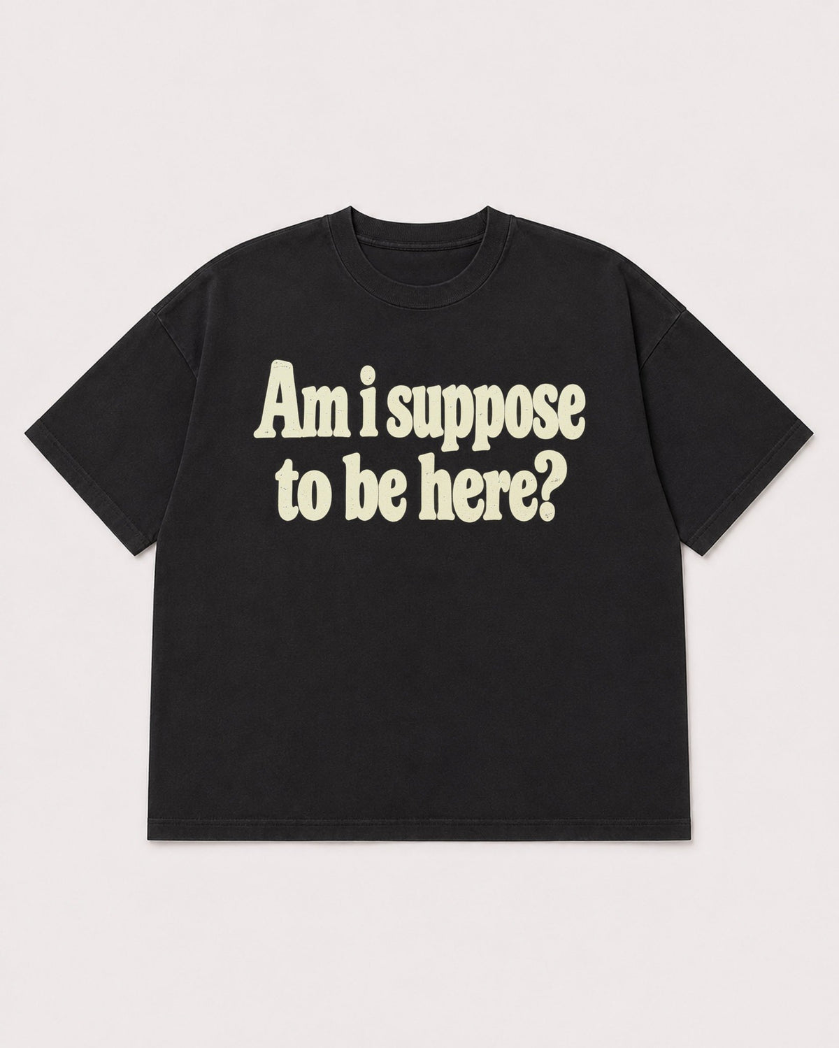 Mockup Boxy Heavyweight Tee Black product