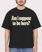 Mockup Boxy Heavyweight Tee Black male close-up 02