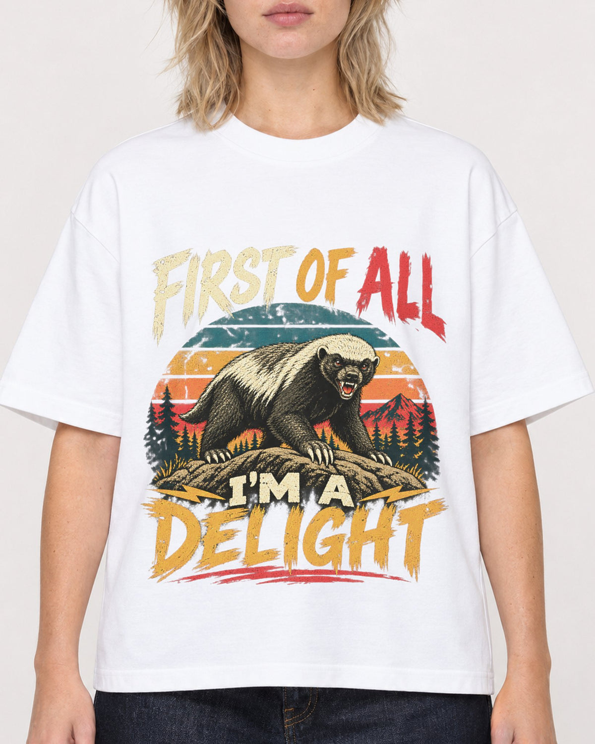Mockup Boxy Heavyweight Tee White female close-up 19