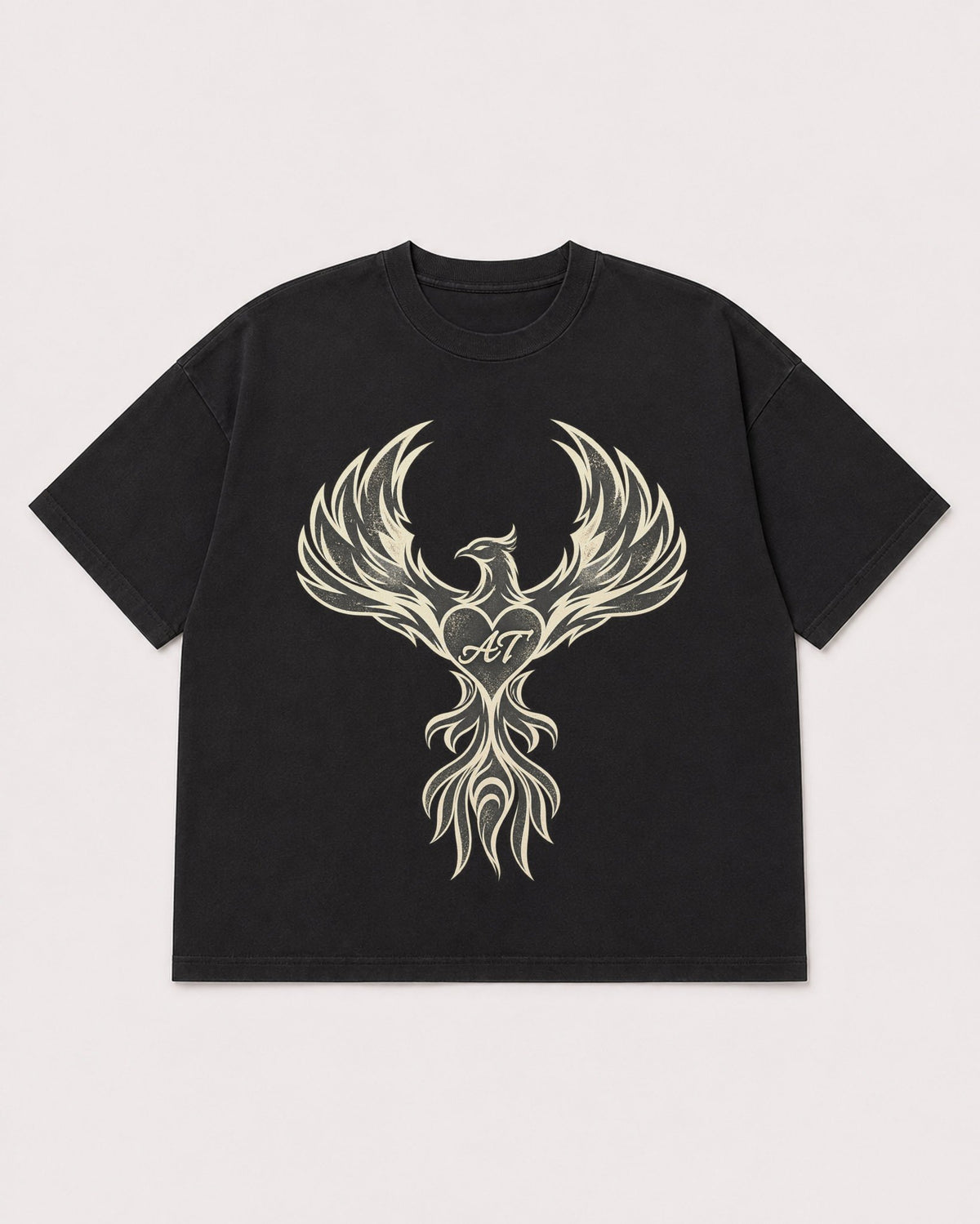 Mockup Boxy Heavyweight Tee Black product