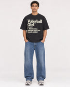 Mockup Boxy Heavyweight Tee Black male full-body 10
