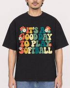 Mockup Boxy Heavyweight Tee Black male close-up 02