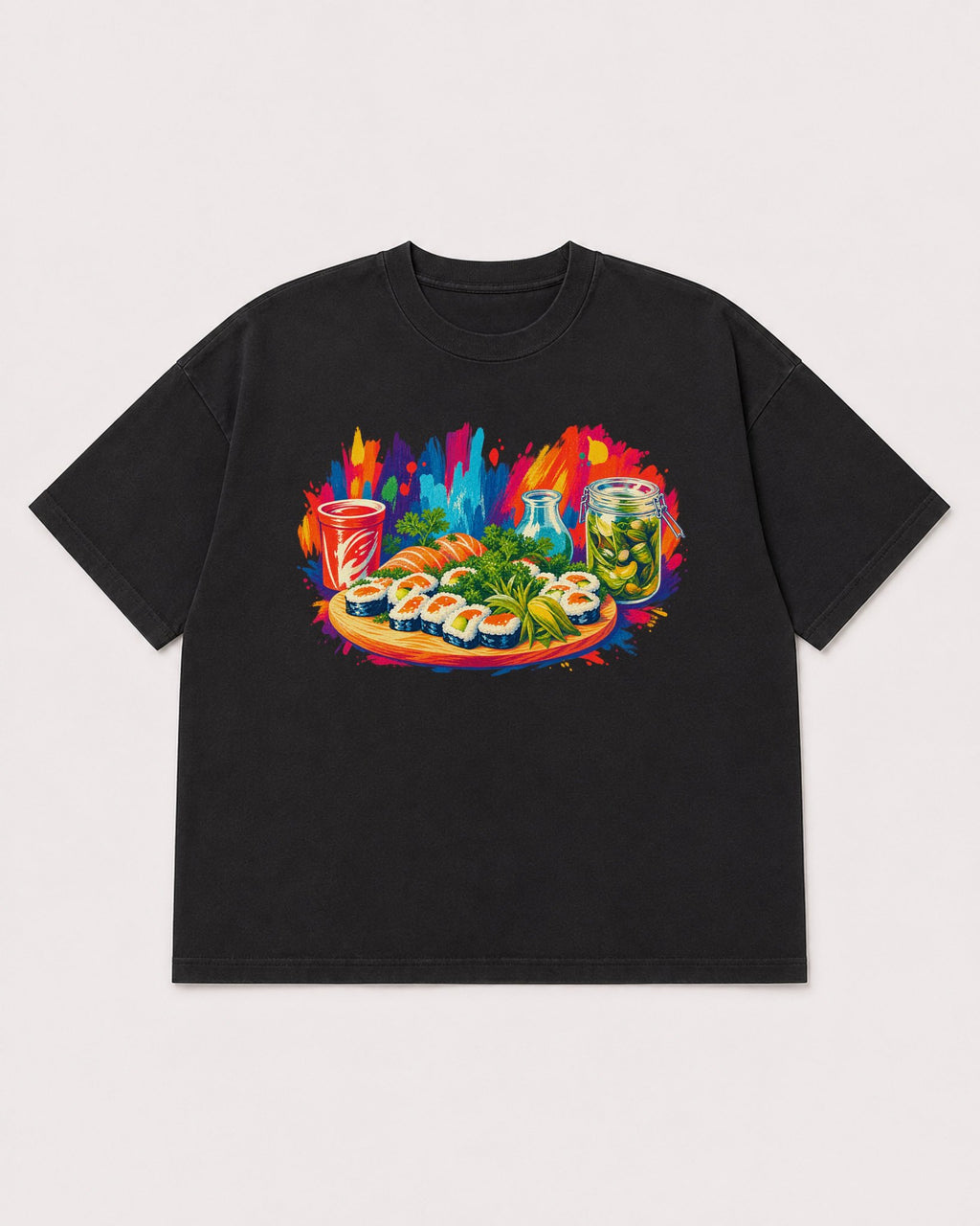 Mockup Boxy Heavyweight Tee Black product