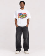 Mockup Boxy Heavyweight Tee White male full-body 05