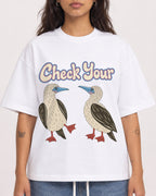 Mockup Boxy Heavyweight Tee White female close-up 06
