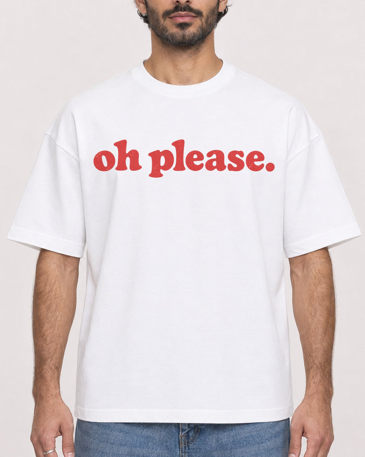 Mockup Boxy Heavyweight Tee White male close-up 47