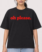 Mockup Boxy Heavyweight Tee Black female close-up 47