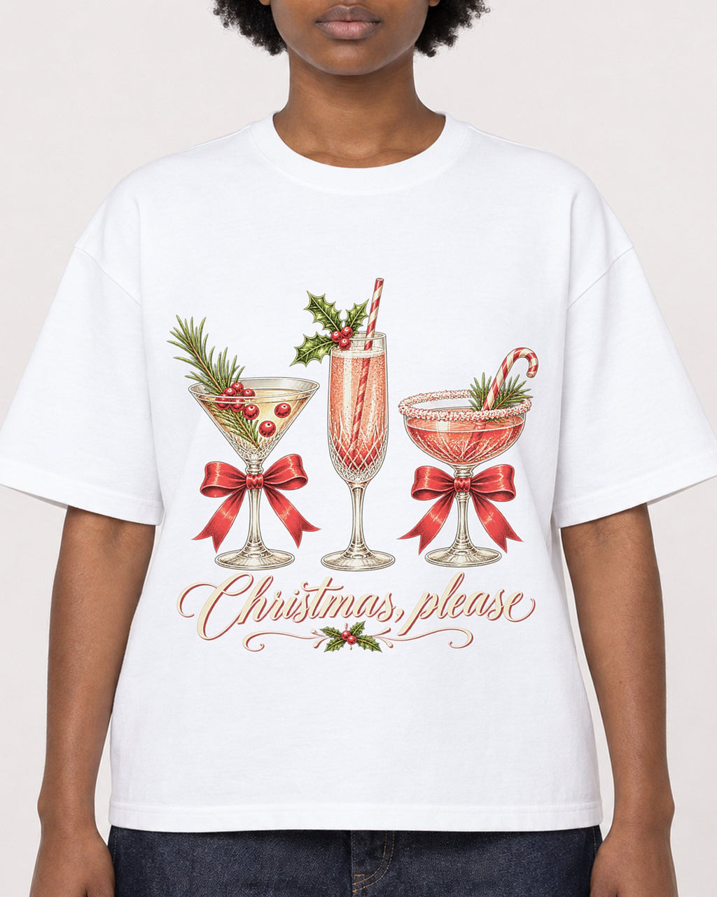 Mockup Boxy Heavyweight Tee White female close-up 14