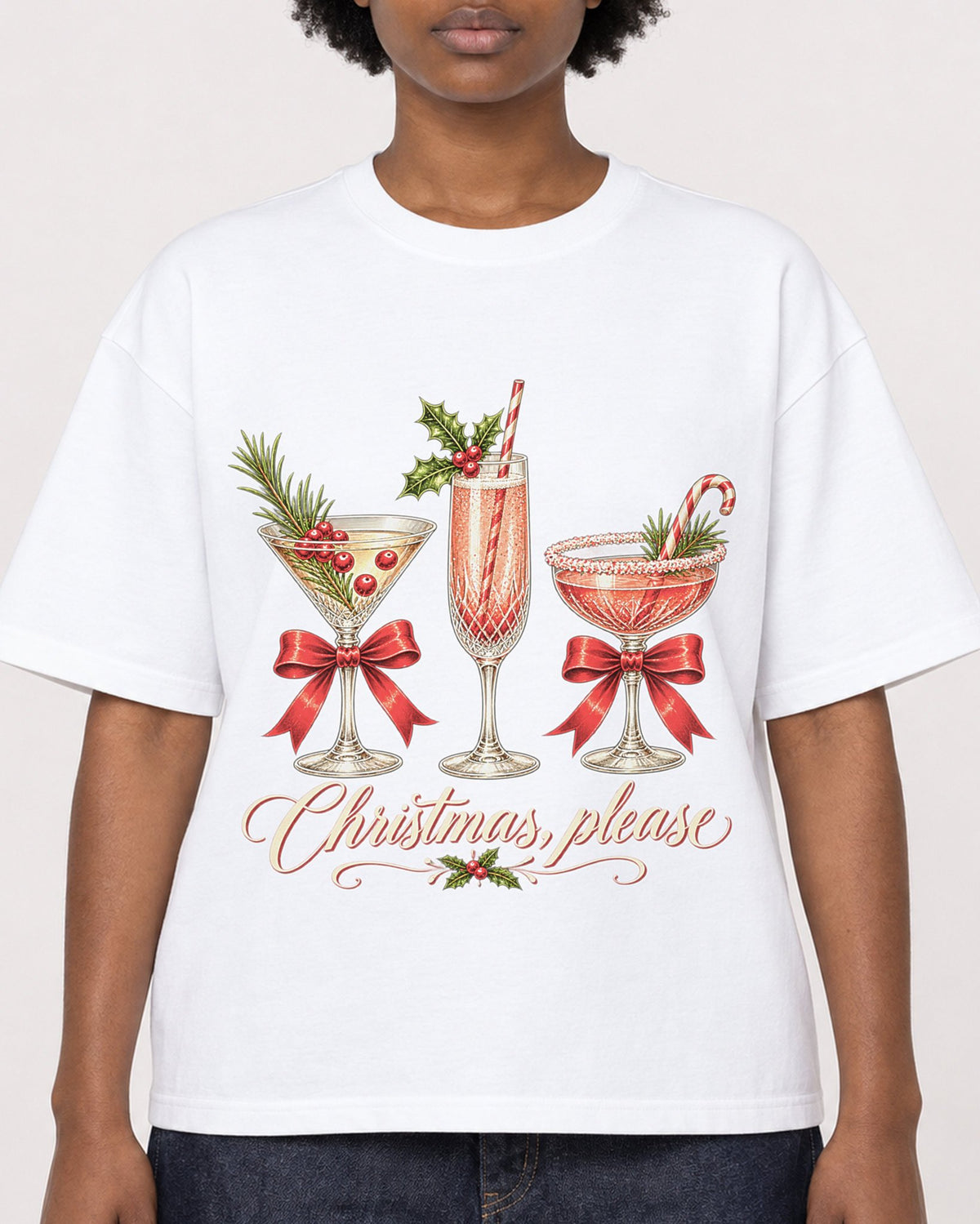 Mockup Boxy Heavyweight Tee White female close-up 14