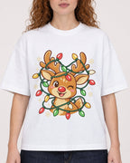 Mockup Boxy Heavyweight Tee White female close-up 09
