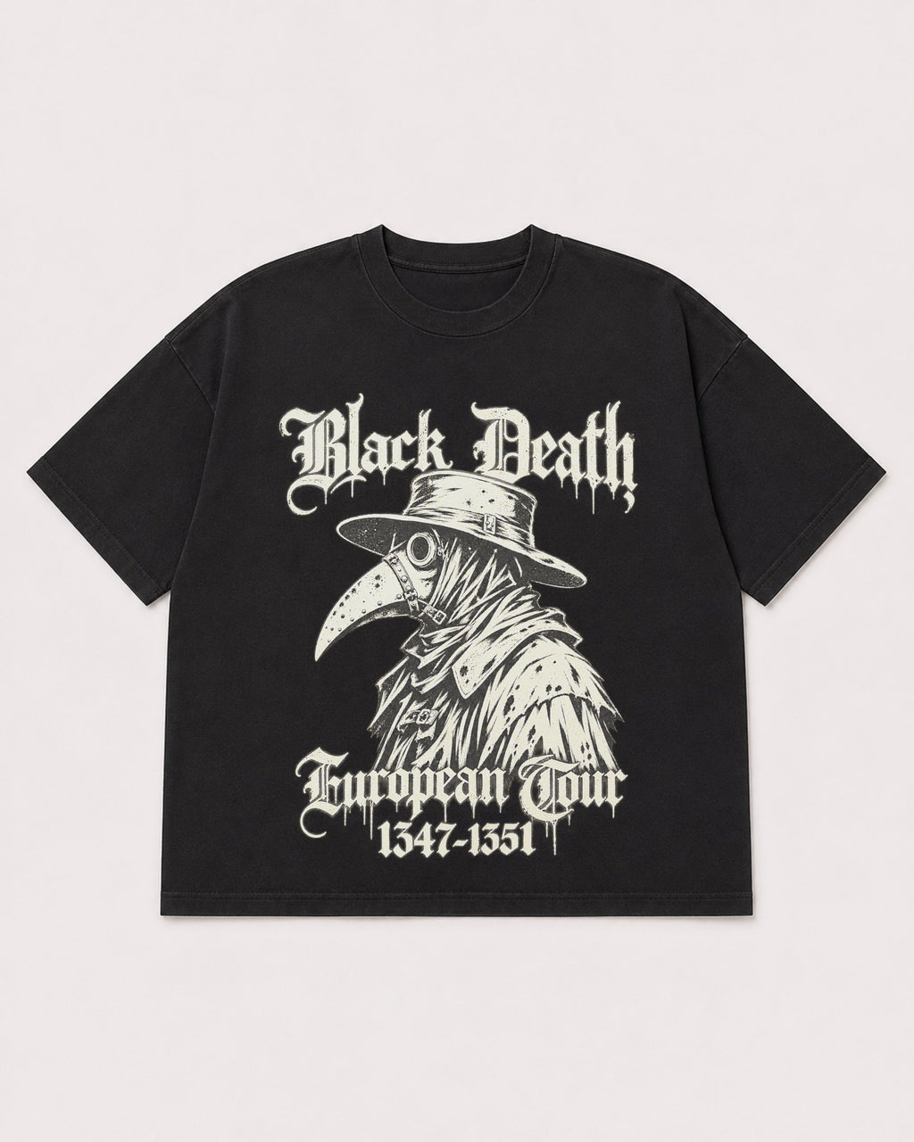 Mockup Boxy Heavyweight Tee Black product
