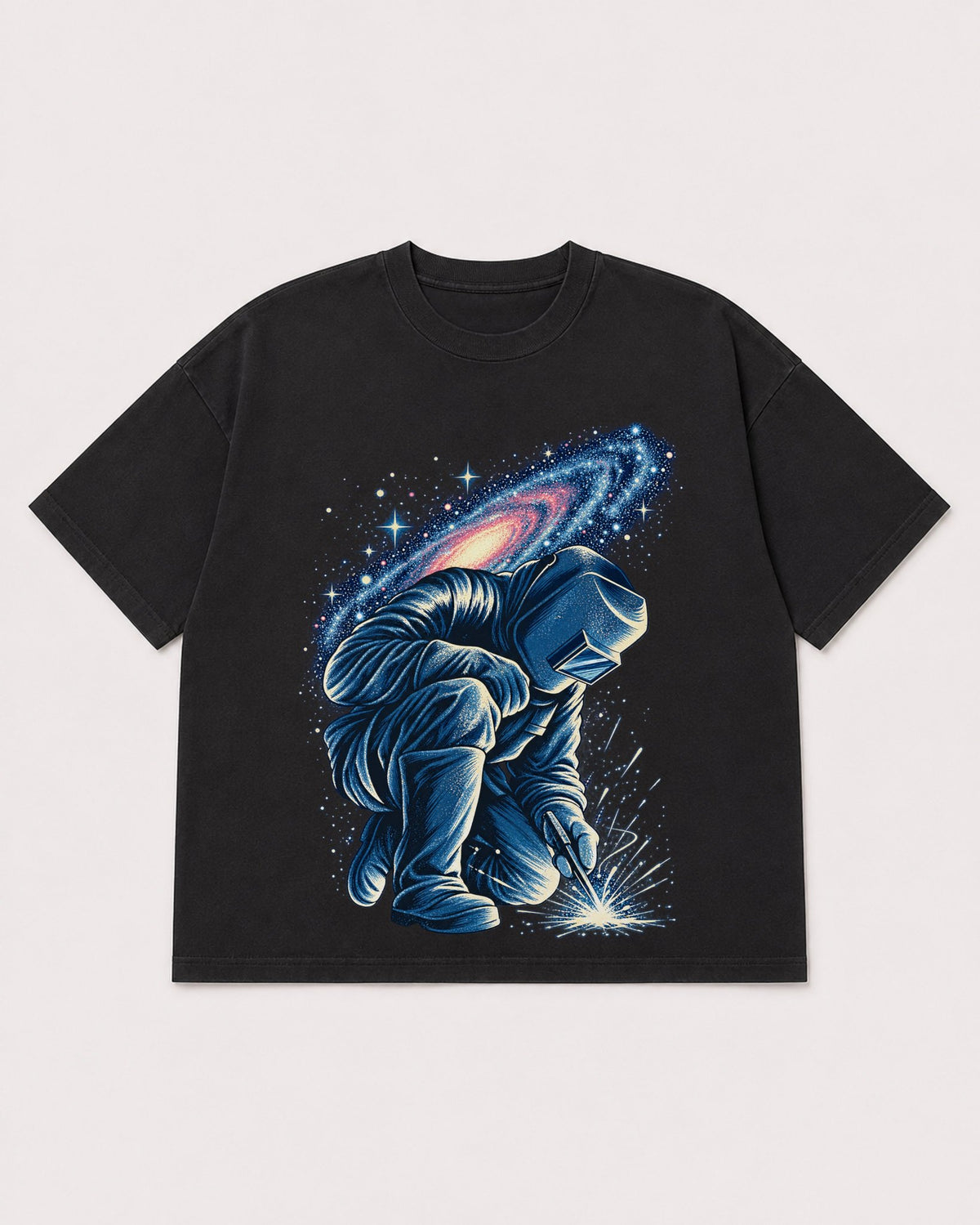 Mockup Boxy Heavyweight Tee Black product