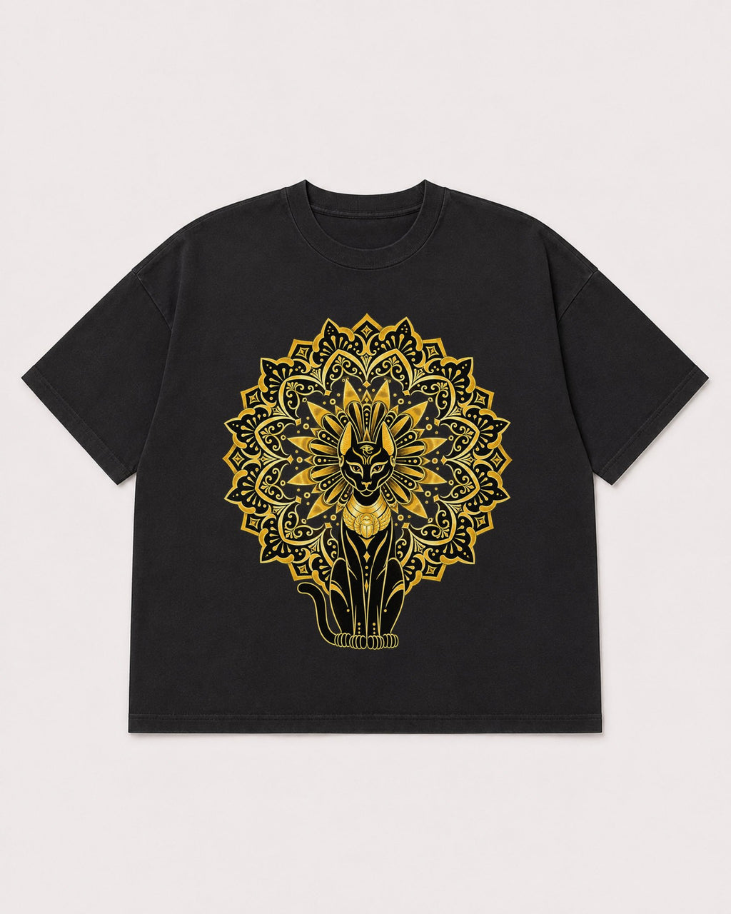 Mockup Boxy Heavyweight Tee Black product
