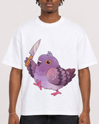 Mockup Boxy Heavyweight Tee White male close-up 05