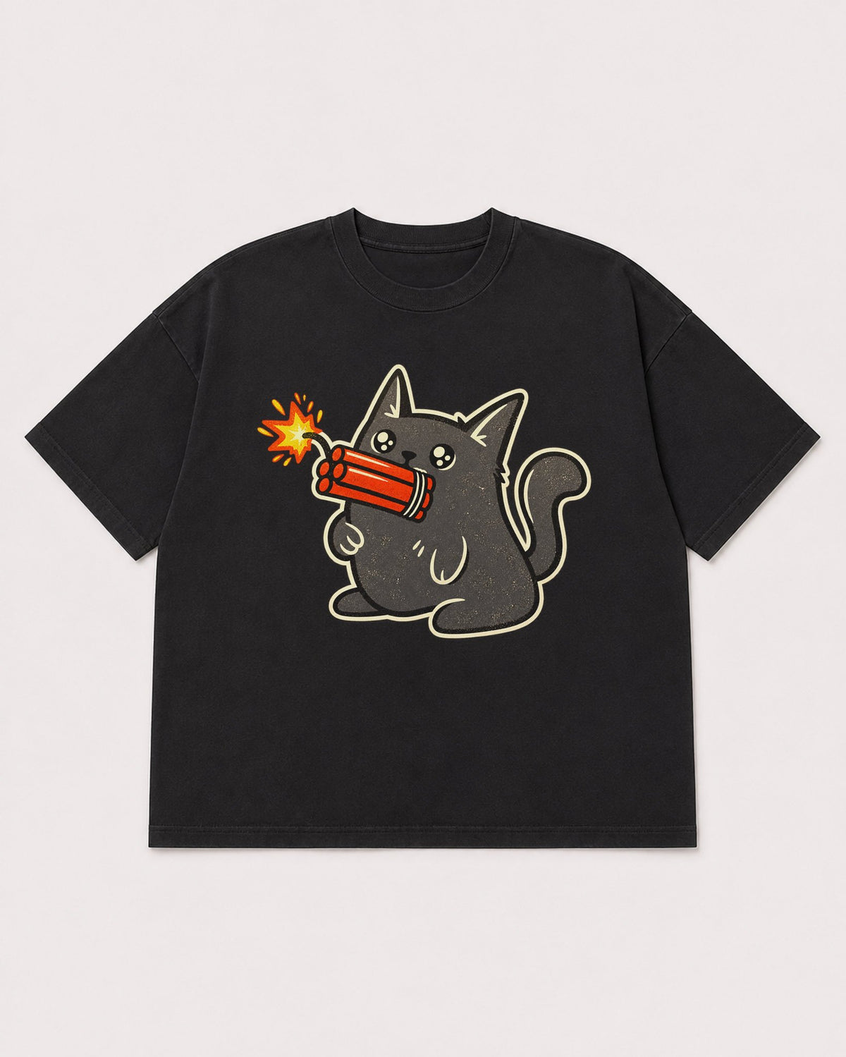 Mockup Boxy Heavyweight Tee Black product