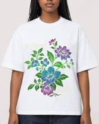 Mockup Boxy Heavyweight Tee White female close-up 04