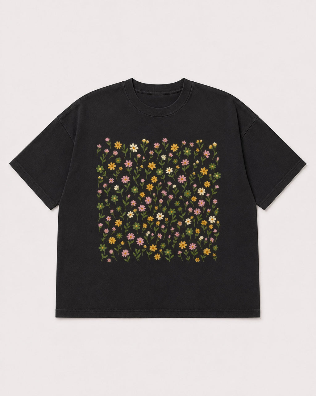 Mockup Boxy Heavyweight Tee Black product