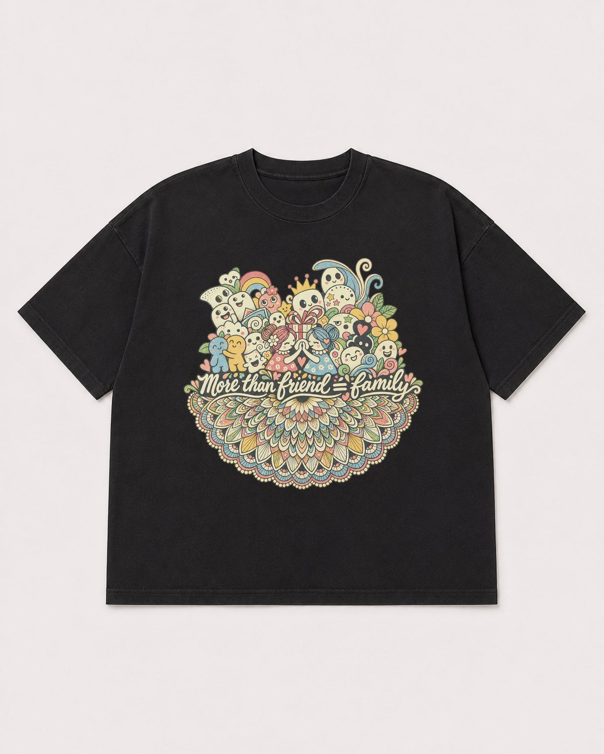 Mockup Boxy Heavyweight Tee Black product
