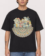 Mockup Boxy Heavyweight Tee Black male close-up 06