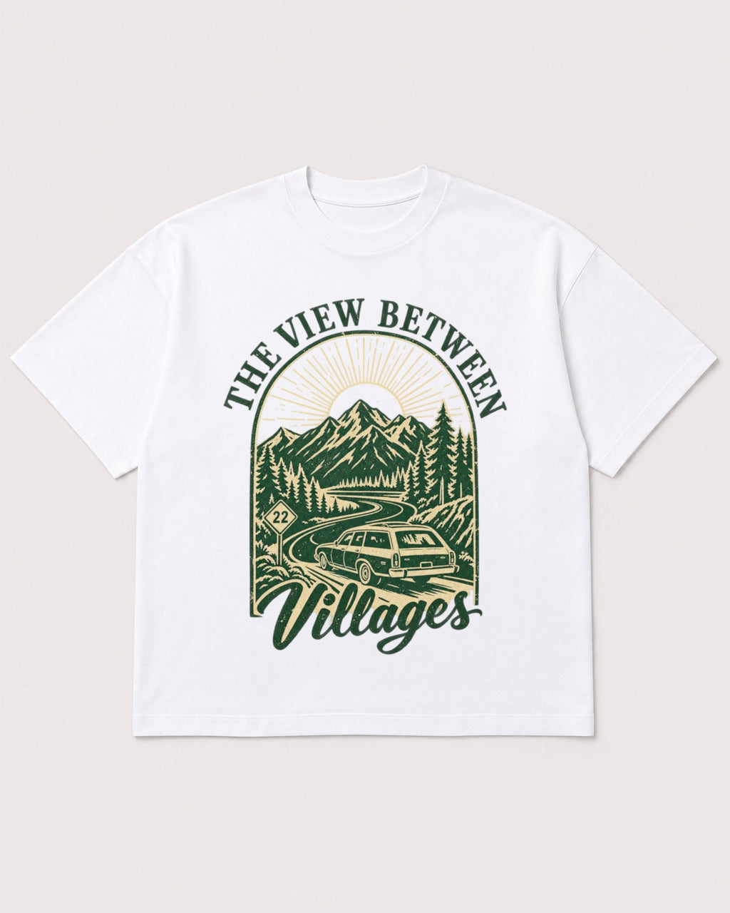 Mockup Boxy Heavyweight Tee White product