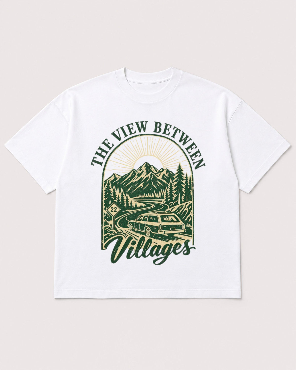 Mockup Boxy Heavyweight Tee White product