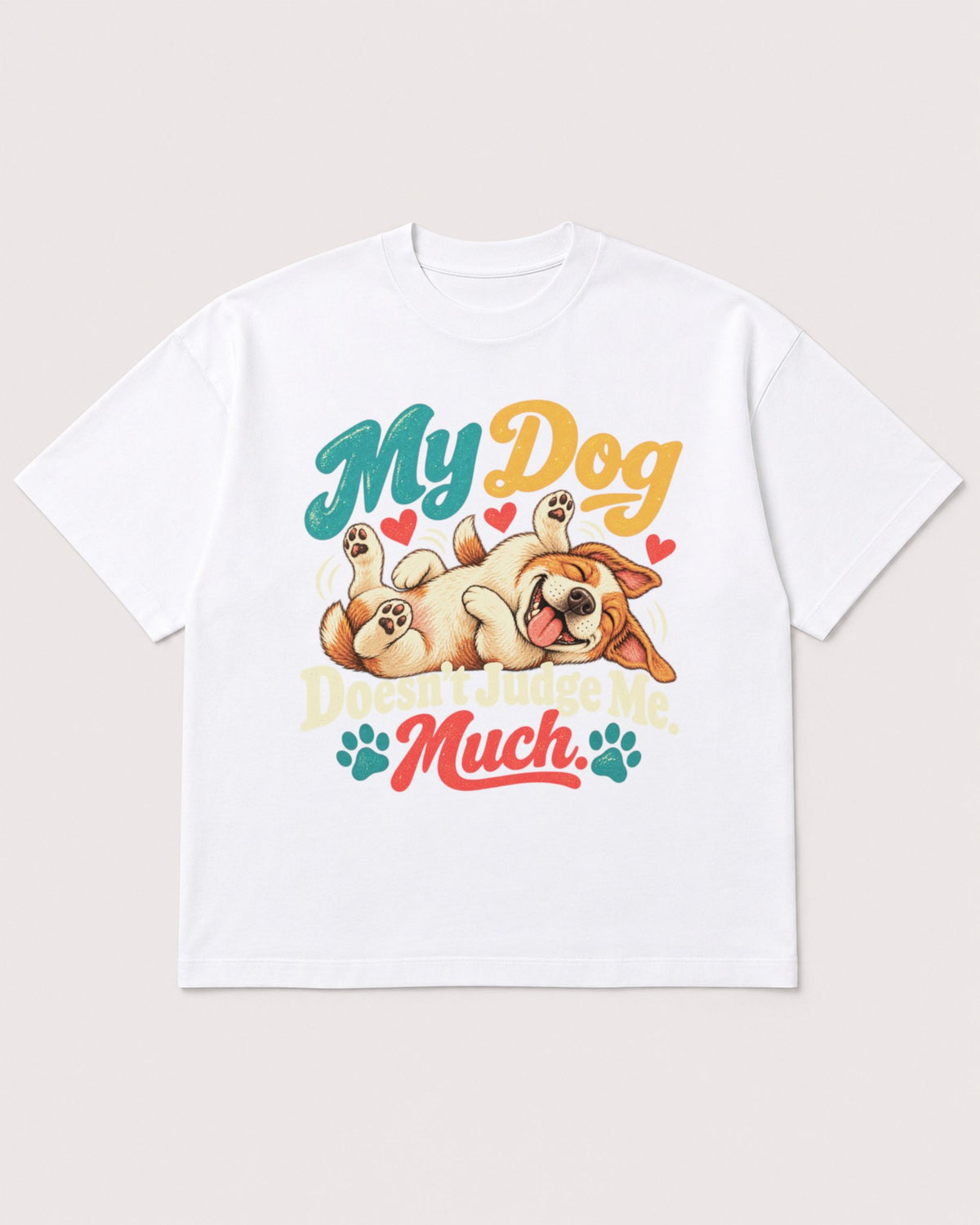 Mockup Boxy Heavyweight Tee White product