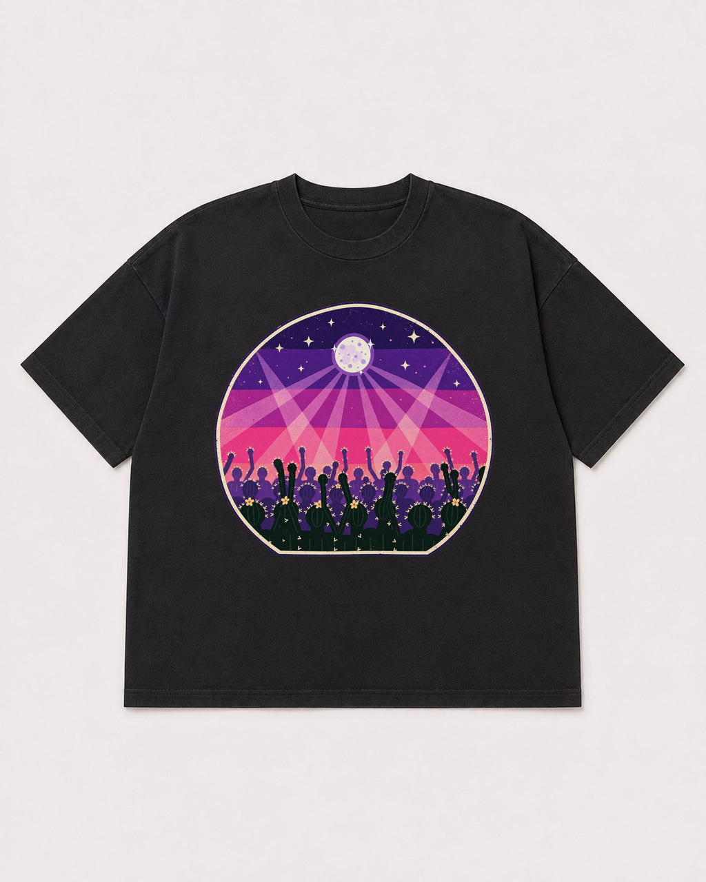 Mockup Boxy Heavyweight Tee Black product