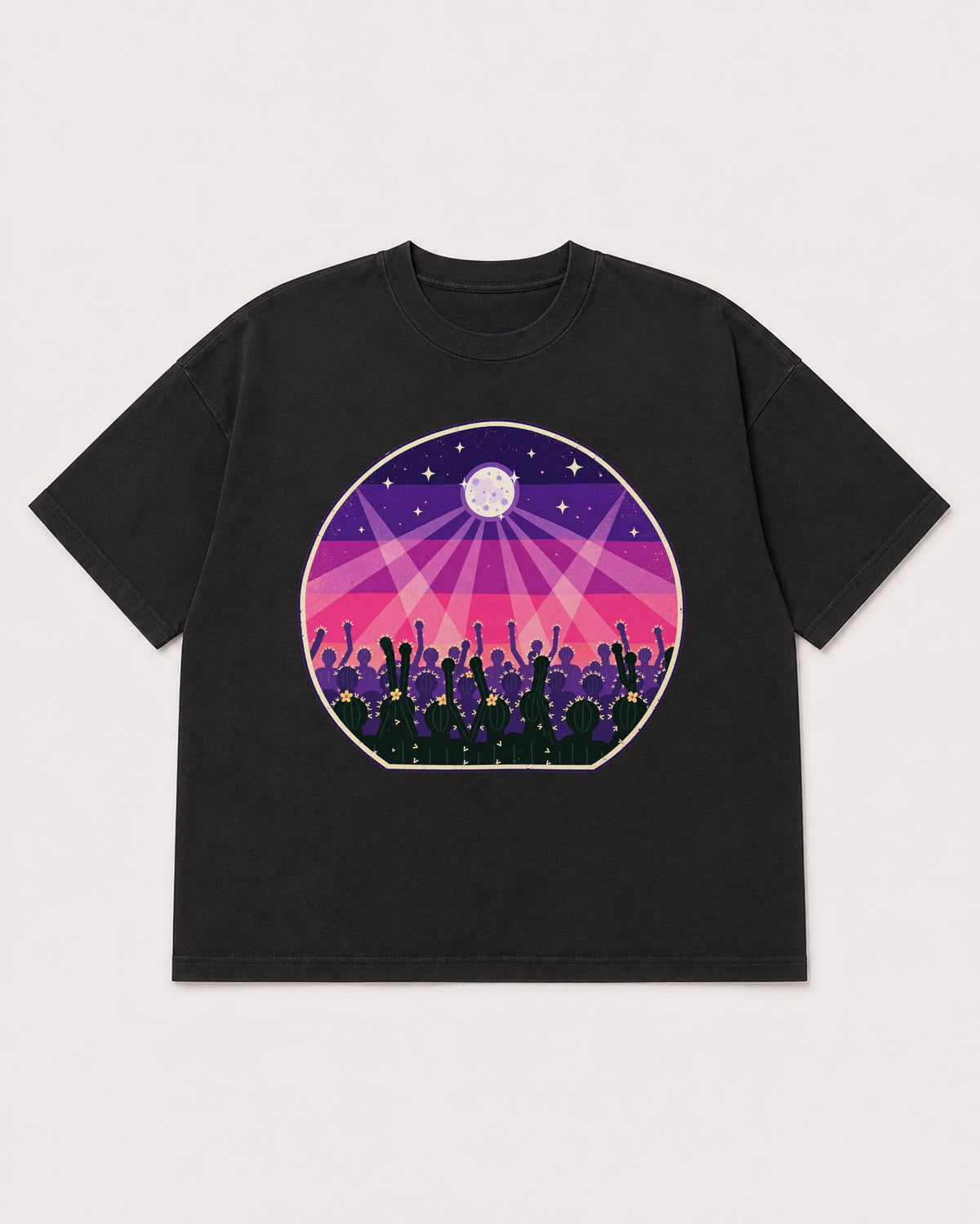 Mockup Boxy Heavyweight Tee Black product