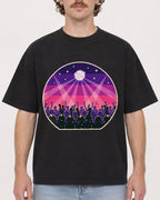 Mockup Boxy Heavyweight Tee Black male close-up 09