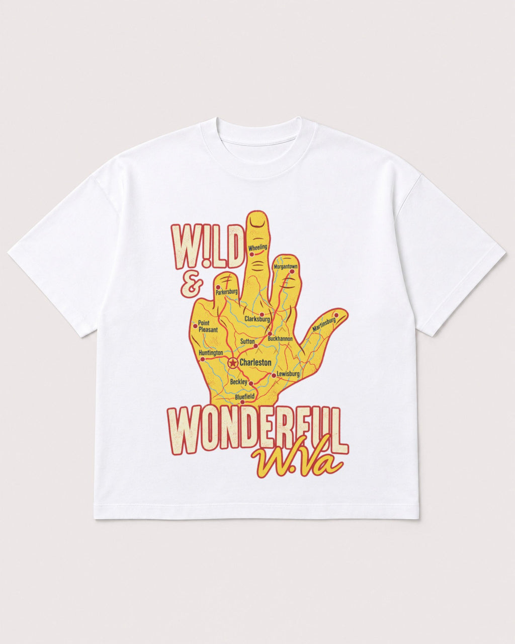 Mockup Boxy Heavyweight Tee White product