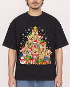 Mockup Boxy Heavyweight Tee Black male close-up 02
