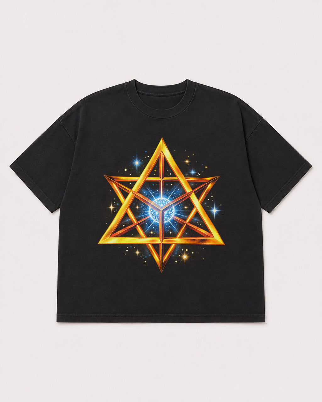 Mockup Boxy Heavyweight Tee Black product