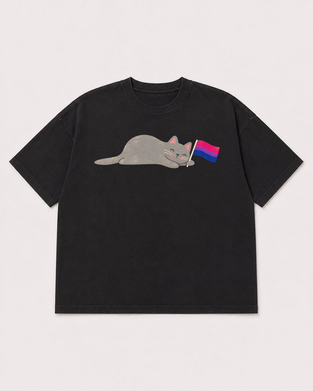Mockup Boxy Heavyweight Tee Black product